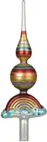 Decoris piek glas regenboog 31cm multi - afbeelding 1
