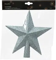 Decoris piek kunststof ster 19cm ijsblauw - afbeelding 2