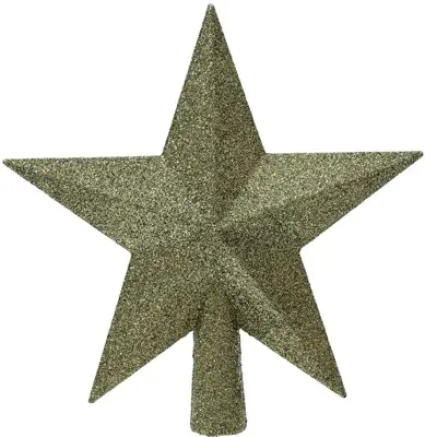 Decoris piek kunststof ster 19cm rosemarijn - afbeelding 1