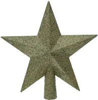 Decoris piek kunststof ster 19cm rosemarijn - afbeelding 1