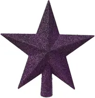 Decoris piek kunststof ster 19cm vijg - afbeelding 1