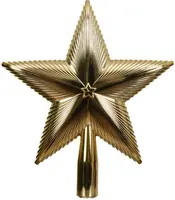 Decoris piek kunststof ster 21.5cm licht goud