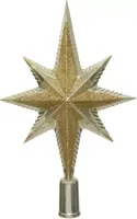 Decoris piek kunststof ster 25.5cm parel - afbeelding 1
