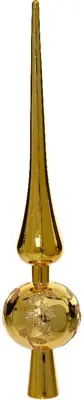 Decoris piek kunststof tak 30cm licht goud - afbeelding 1