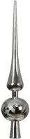 Decoris piek kunststof tak 30cm zilver - afbeelding 1