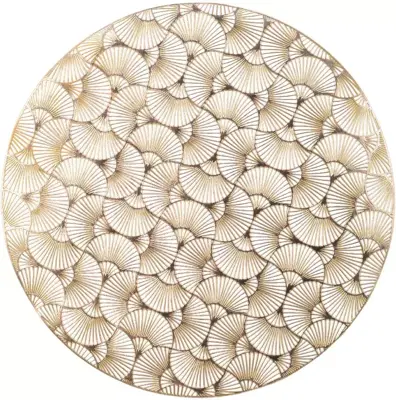 Decoris placemat waaier 38cm goud 