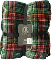 Decoris plaid ruit 150x200cm groen kopen?