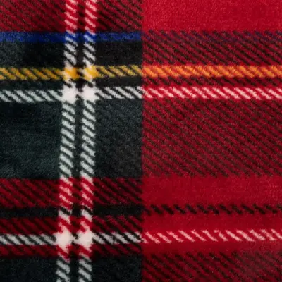 Decoris plaid ruit 150x200cm rood - afbeelding 3