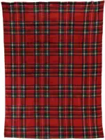 Decoris plaid ruit 150x200cm rood - afbeelding 5