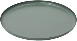 Decoris schaal metaal rond 42x2.5cm groen - afbeelding 1