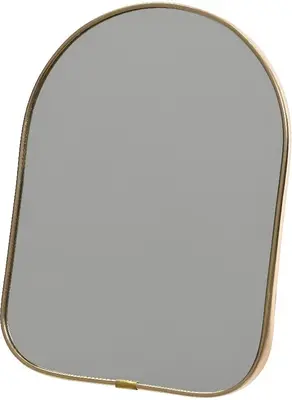 Decoris spiegel glas deco 16x1.5cm goud
