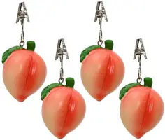 Decoris tafelkleedgewicht polyresin perzik 4x4x5cm perzik kopen?