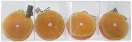 Decoris tafelkleedgewicht polyresin sinaasappel 5x5x3cm oranje - afbeelding 1