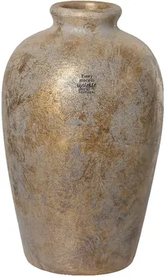 Decoris vaas aardewerk deco 22x40cm koper