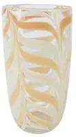 Decoris vaas glas deco 15.5x30cm crème, transparant kopen?