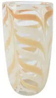 Decoris vaas glas deco 15.5x30cm crème, transparant kopen?