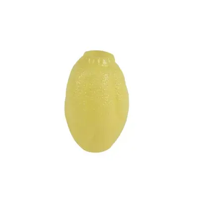 Decoris vaas glas deco 19x29cm geel