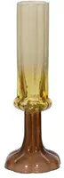 Decoris vaas glas deco 9x25.5cm bruin kopen?