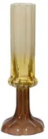Decoris vaas glas deco 9x25.5cm bruin kopen?
