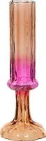 Decoris vaas glas deco 9x25.5cm roze, oranje kopen?