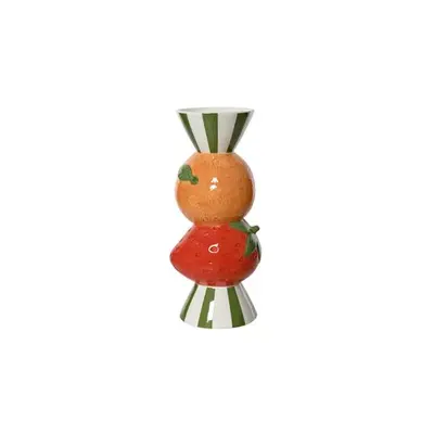 Decoris vaas steen deco 11x10.2x24.8cm multi