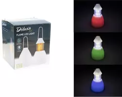 Deluxa LED Lamp flame multicolor kopen?