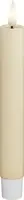 Deluxe Homeart LED dinerkaars real flame 2.2x15cm cream 2 stuks - afbeelding 1