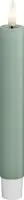 Deluxe Homeart LED dinerkaars real flame 2.2x15cm salvie green 2 stuks - afbeelding 1