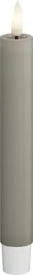 Deluxe Homeart LED dinerkaars real flame 2.2x15cm sand 2 stuks - afbeelding 1