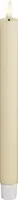 Deluxe Homeart LED dinerkaars real flame 2.2x24cm cream 2 stuks - afbeelding 1