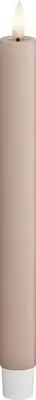 Deluxe Homeart LED dinerkaars real flame 2.2x24cm roze 2 stuks - afbeelding 1