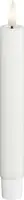 Deluxe Homeart LED dinerkaars real flame 2.2x24cm wit 2 stuks - afbeelding 1