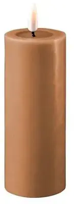 Deluxe Homeart LED kaars real flame 5x12.5cm caramel  - afbeelding 1
