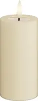 Deluxe Homeart LED kaars real flame 5x12.5cm cream  - afbeelding 1