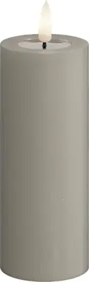 Deluxe Homeart LED kaars real flame 5x12.5cm zand  - afbeelding 1