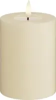 Deluxe Homeart LED kaars real flame 7.5x10cm cream  - afbeelding 1