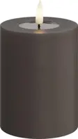 Deluxe Homeart LED kaars real flame 7.5x10cm mocca  - afbeelding 1