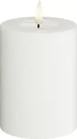 Deluxe Homeart LED kaars real flame 7.5x10cm wit  - afbeelding 1
