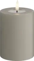 Deluxe Homeart LED kaars real flame 7.5x10cm zand  - afbeelding 1
