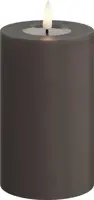Deluxe Homeart LED kaars real flame 7.5x12.5cm mocca  - afbeelding 1