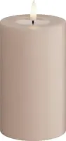 Deluxe Homeart LED kaars real flame 7.5x12.5cm roze  - afbeelding 1