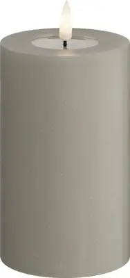Deluxe Homeart LED kaars real flame 7.5x12.5cm zand  - afbeelding 1