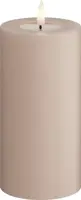 Deluxe Homeart LED kaars real flame 7.5x15cm roze  - afbeelding 1