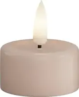 Deluxe Homeart LED theelicht real flame 4.1x4.5cm roze 2 stuks - afbeelding 1
