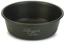 Designed by Lotte Feribo voer- en drinkbak hond donker grijs 13 cm