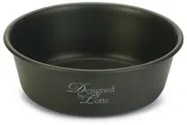 Designed by Lotte Feribo voer- en drinkbak hond donker grijs 13 cm