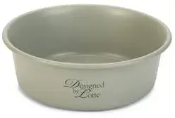 Designed by Lotte Feribo voer- en drinkbak hond licht grijs 16 cm