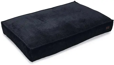 Designed by Lotte geribbeld hondenkussen antraciet 120 x 80 x 15cm - afbeelding 1