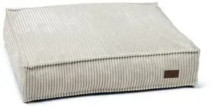 Designed by Lotte geribbeld hondenkussen lichtgrijs 70 x 55 x 15cm