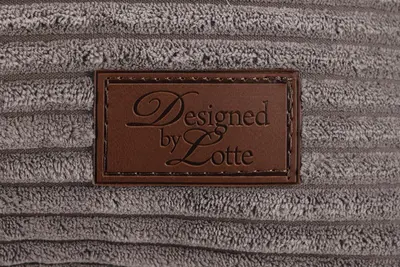 Designed by Lotte hondenkussen geribbeld bruin 70 x 55 x 15cm - afbeelding 2